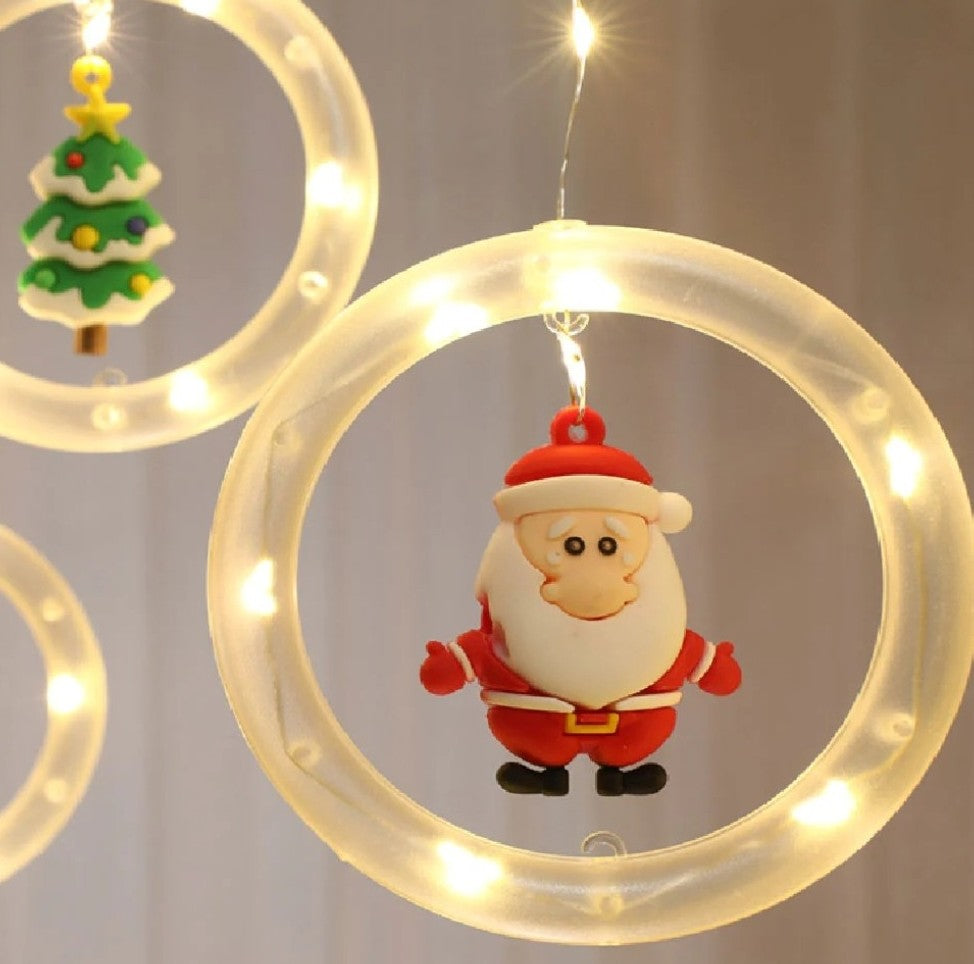 LUCES DE NAVIDAD DE ESFERAS, CASCADA