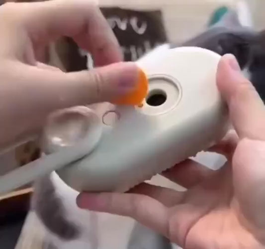 Cepillo De Vapor 3en1 Masajeador Gatos